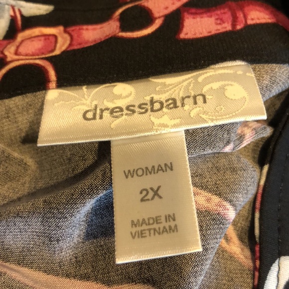 dressbarn chain print blouse 2X - Picture 7 of 9